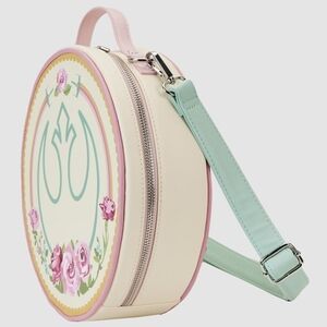 Star Wars Rebel Alliance Floral Loungefly Cream and Mint Round Bag